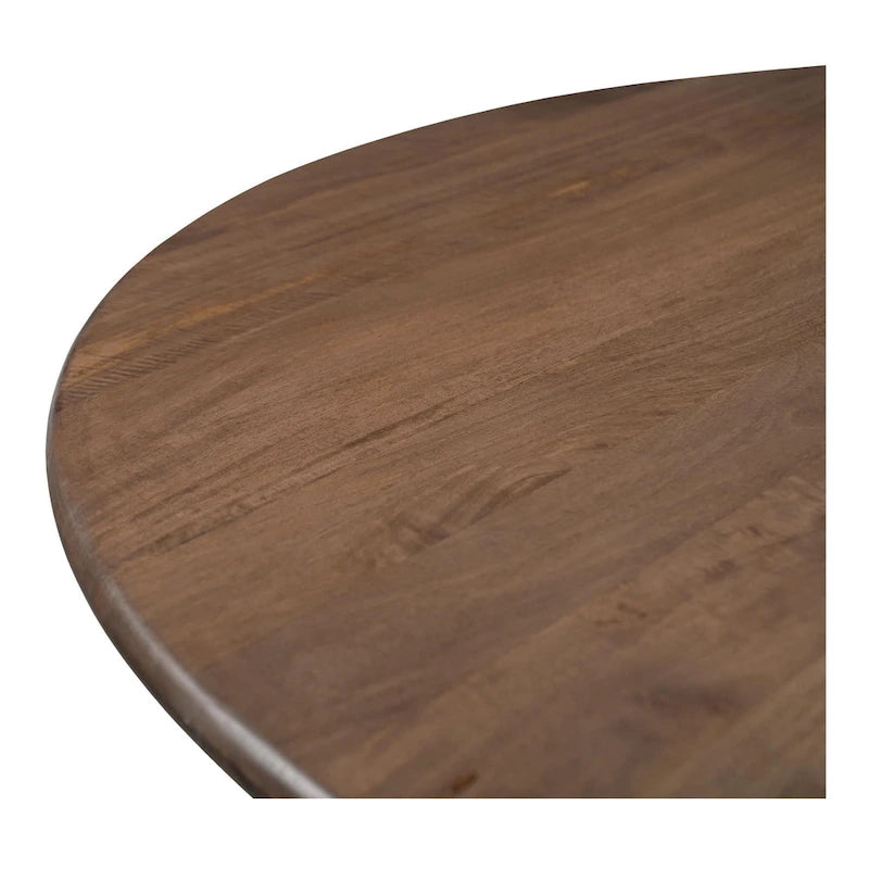 Table à manger ronde de 122 cm avec pieds croisés — Table de salle à manger moderne