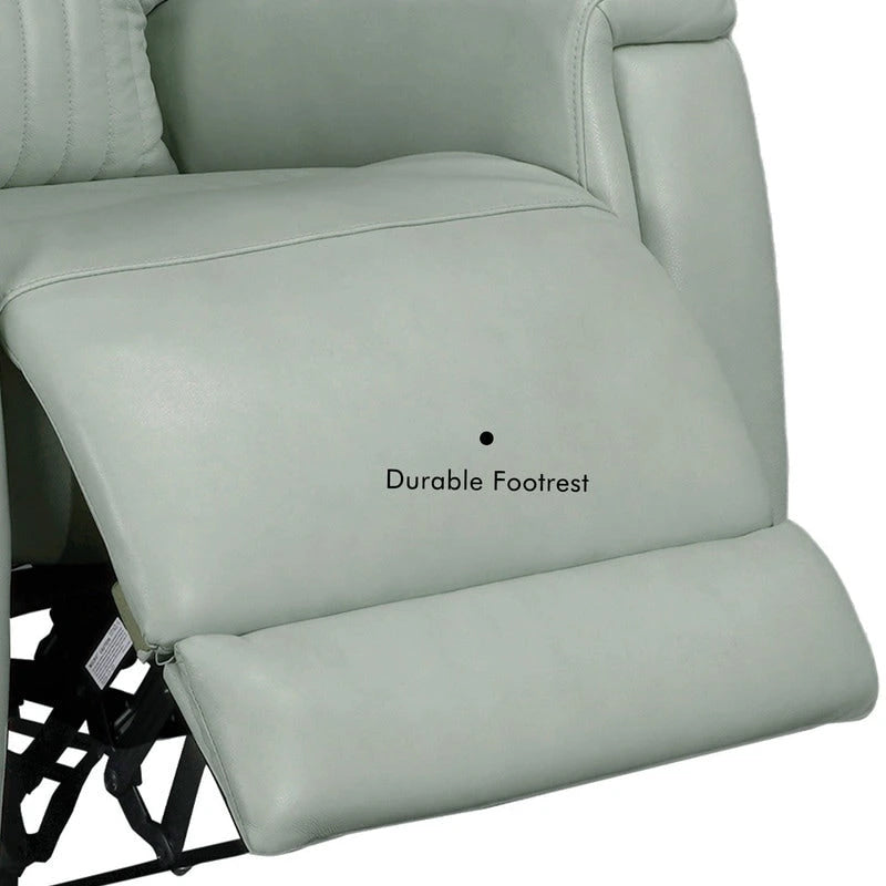 Fauteuil inclinable électrique zéro gravité en cuir avec appuie-tête électrique, soutien lombaire électrique et ports USB/USB-C
