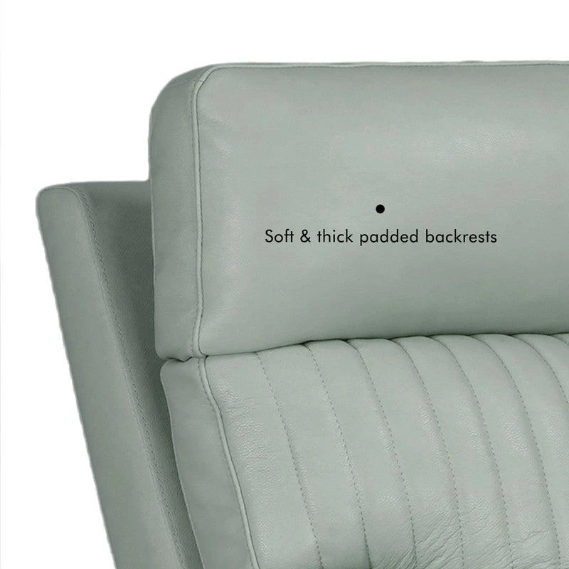 Fauteuil inclinable électrique zéro gravité en cuir avec appuie-tête électrique, soutien lombaire électrique et ports USB/USB-C