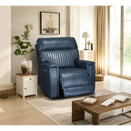 Fauteuil inclinable électrique zéro gravité en cuir avec appuie-tête électrique, soutien lombaire électrique et ports USB/USB-C
