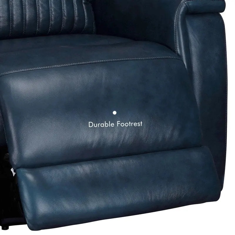 Fauteuil inclinable électrique zéro gravité en cuir avec appuie-tête électrique, soutien lombaire électrique et ports USB/USB-C