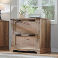 Meuble de rangement en bois style ferme – Rangement pour bureau à domicile au style rustique