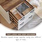 Meuble de rangement en bois style ferme – Rangement pour bureau à domicile au style rustique