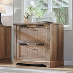 Meuble de rangement en bois style ferme – Rangement pour bureau à domicile au style rustique