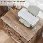 Meuble de rangement en bois style ferme – Rangement pour bureau à domicile au style rustique