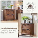 Meuble de rangement en bois style ferme – Rangement pour bureau à domicile au style rustique