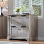 Meuble de rangement en bois style ferme – Rangement pour bureau à domicile au style rustique