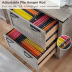 Meuble de rangement en bois style ferme – Rangement pour bureau à domicile au style rustique