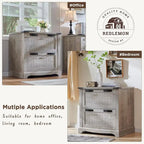 Meuble de rangement en bois style ferme – Rangement pour bureau à domicile au style rustique