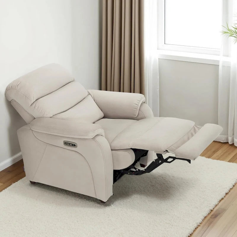 Fauteuil inclinable électrique mural zéro dégagement avec appui-tête réglable — Design compact