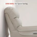 Fauteuil inclinable électrique mural zéro dégagement avec appui-tête réglable — Design compact