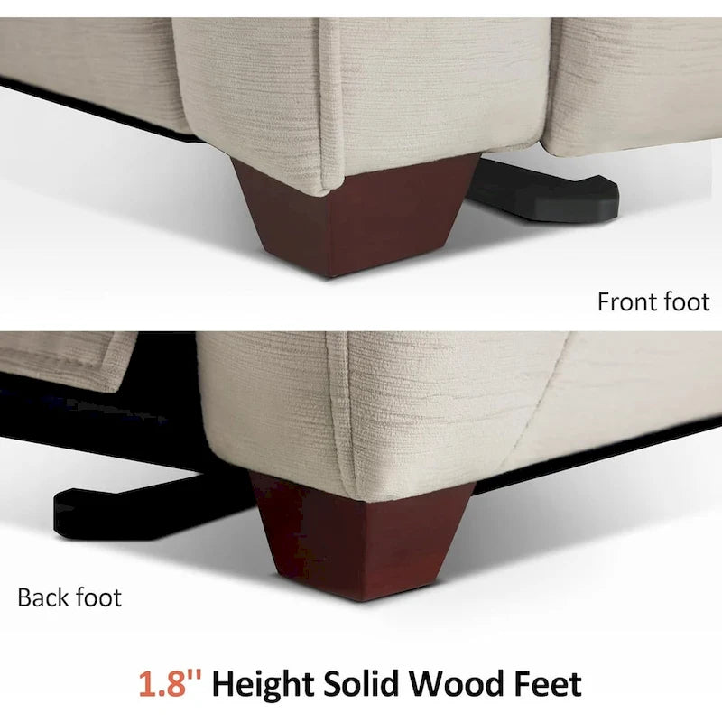 Fauteuil inclinable électrique mural zéro dégagement avec appui-tête réglable — Design compact