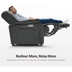 Fauteuil inclinable électrique mural zéro dégagement avec appui-tête réglable — Design compact