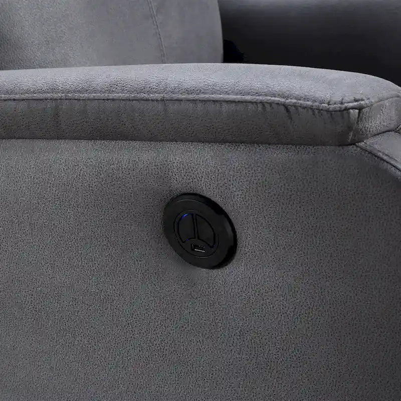 Fauteuil inclinable électrique avec port de chargement USB — Fauteuil inclinable simple pour salon et chambre à coucher