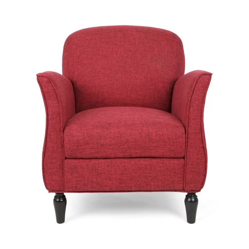 Fauteuil d'appoint traditionnel en tweed — Chaise de salon classique