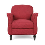 Fauteuil d'appoint traditionnel en tweed — Chaise de salon classique