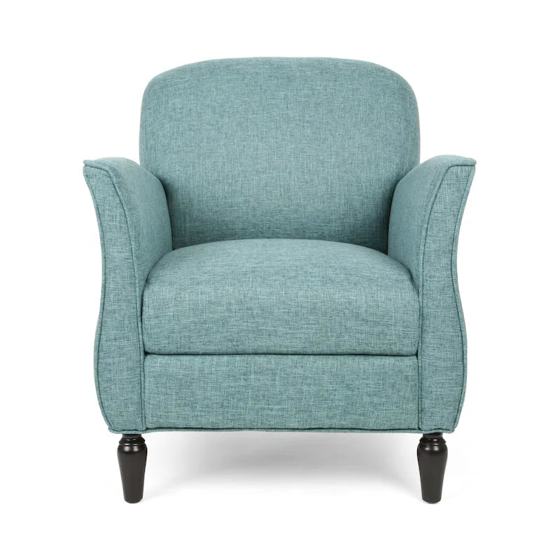 Fauteuil d'appoint traditionnel en tweed — Chaise de salon classique