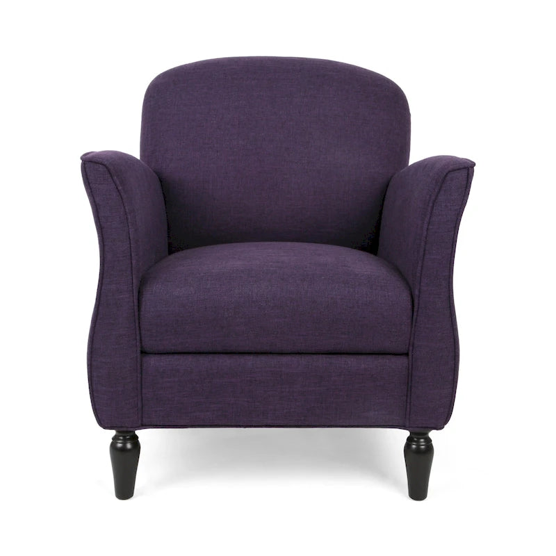 Fauteuil d'appoint traditionnel en tweed — Chaise de salon classique