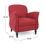 Fauteuil d'appoint traditionnel en tweed — Chaise de salon classique