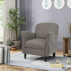 Fauteuil d'appoint traditionnel en tweed — Chaise de salon classique