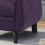 Fauteuil d'appoint traditionnel en tweed — Chaise de salon classique