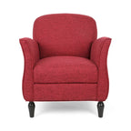 Fauteuil d'appoint traditionnel en tweed — Chaise de salon classique