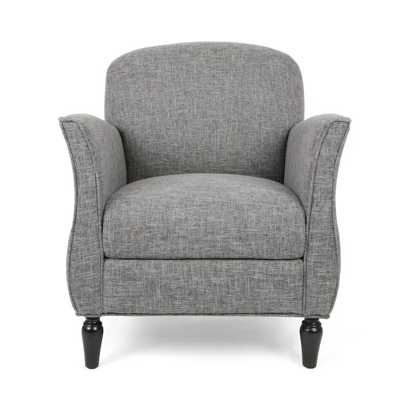 Fauteuil d'appoint traditionnel en tweed — Chaise de salon classique