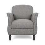 Fauteuil d'appoint traditionnel en tweed — Chaise de salon classique