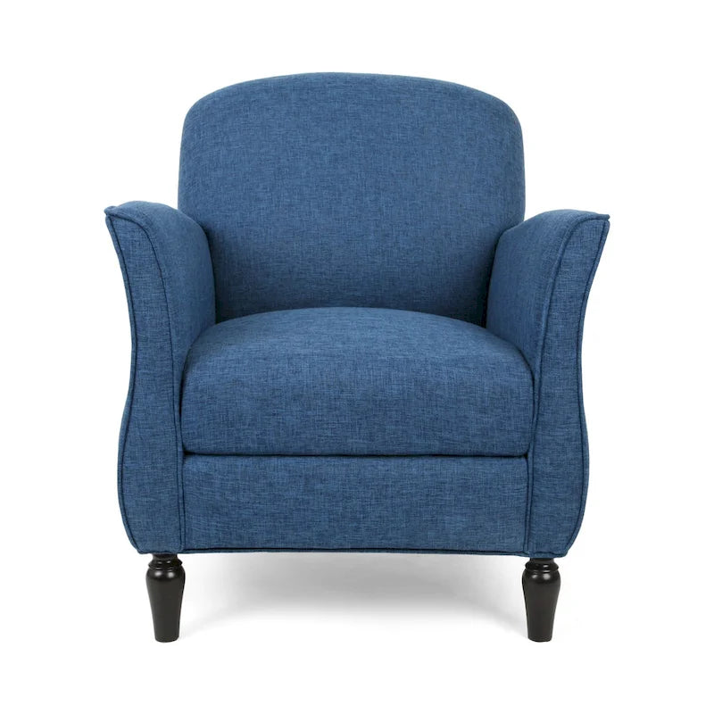 Fauteuil d'appoint traditionnel en tweed — Chaise de salon classique