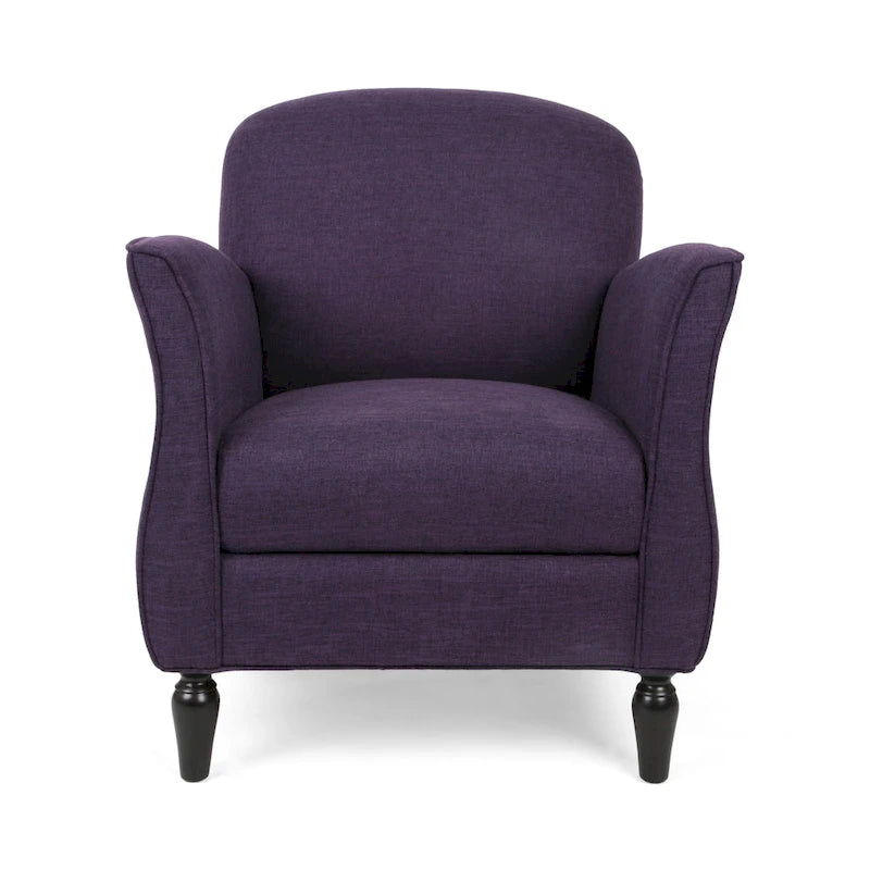 Fauteuil d'appoint traditionnel en tweed — Chaise de salon classique