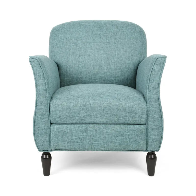 Fauteuil d'appoint traditionnel en tweed — Chaise de salon classique