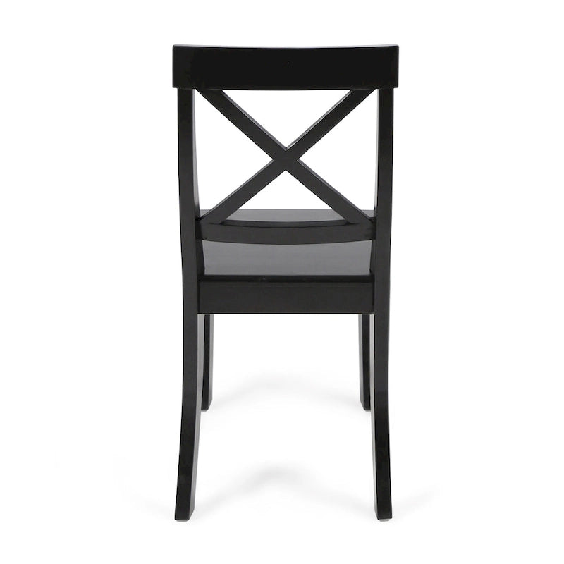 Chaises de salle à manger en bois d'acacia de ferme — Sièges de salle à manger en bois massif