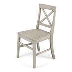 Chaises de salle à manger en bois d'acacia de ferme — Sièges de salle à manger en bois massif