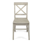 Chaises de salle à manger en bois d'acacia de ferme — Sièges de salle à manger en bois massif