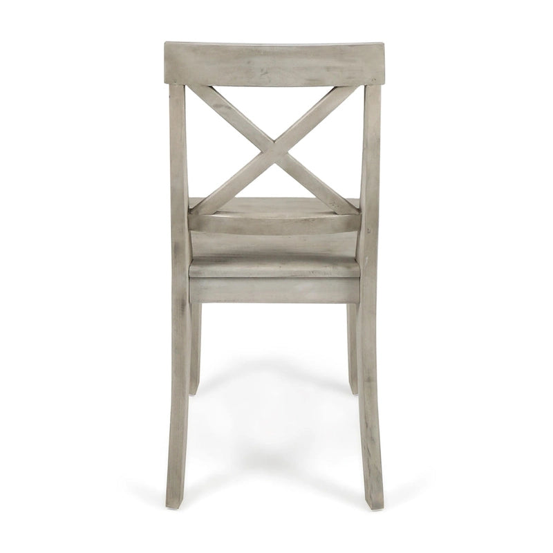 Chaises de salle à manger en bois d'acacia de ferme — Sièges de salle à manger en bois massif