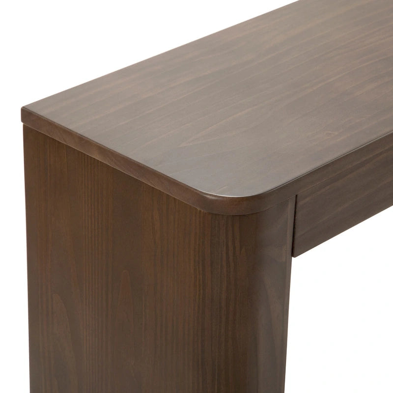 Console galbée de 56 po — Table d'entrée et table d'appoint de canapé modernes