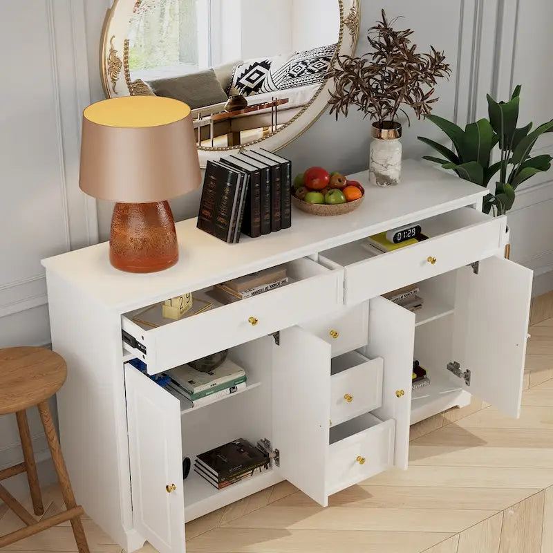 Commode, buffet et armoire de rangement – Buffet vaisselier blanc, noir ou gris