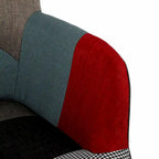 Fauteuil à bascule patchwork inclinable rembourré Fauteuil d'appoint confortable