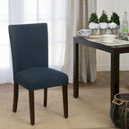 Chaise de salle à manger Parson rembourrée Blue Oceanside — Accent côtier