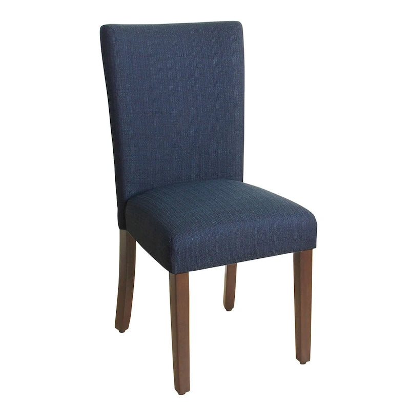 Chaise de salle à manger Parson rembourrée Blue Oceanside — Accent côtier