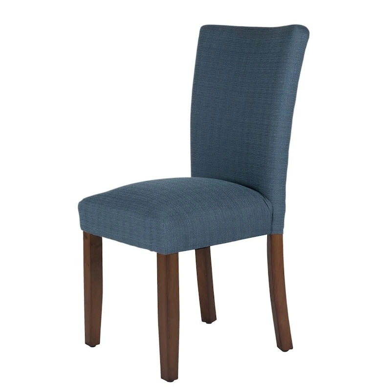 Chaise de salle à manger Parson rembourrée Blue Oceanside — Accent côtier