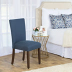 Chaise de salle à manger Parson rembourrée Blue Oceanside — Accent côtier