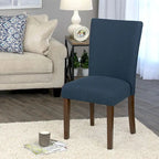Chaise de salle à manger Parson rembourrée Blue Oceanside — Accent côtier