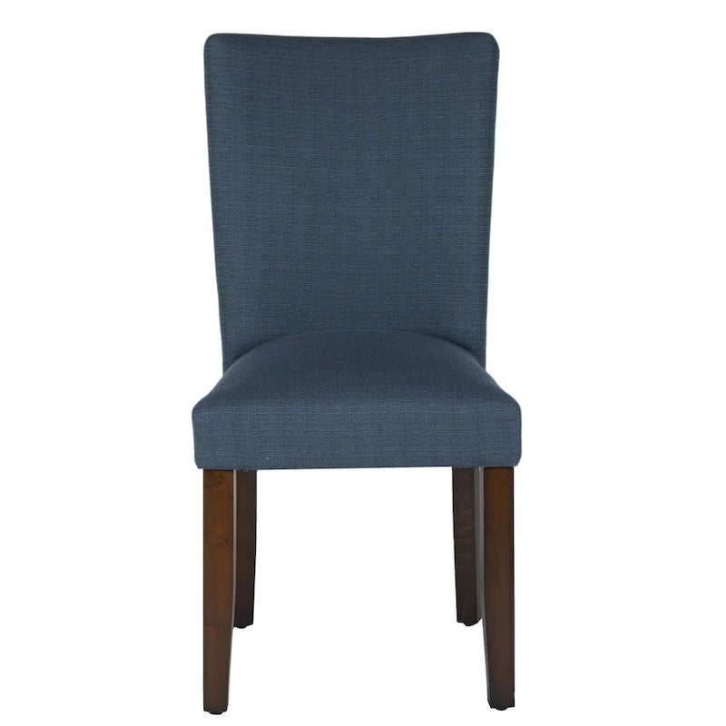 Chaise de salle à manger Parson rembourrée Blue Oceanside — Accent côtier