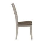 Table de salle à manger bicolore Smokey avec 6 chaises — Mobilier de salle à manger complet