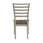 Table de salle à manger bicolore Smokey avec 6 chaises — Mobilier de salle à manger complet