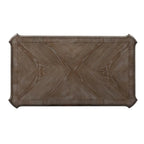 Table basse rectangulaire blanc antique — Table basse de salon