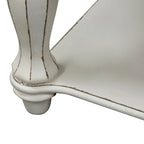 Table basse rectangulaire blanc antique — Table basse de salon