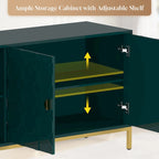 Buffet/Armoire d'appoint multimédia brillante à 3 portes — Salon moderne