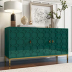 Buffet/Armoire d'appoint multimédia brillante à 3 portes — Salon moderne